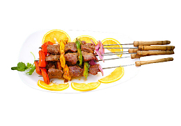 烧烤孜然牛肉串烤串