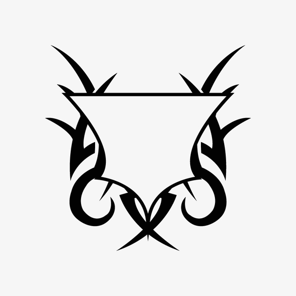 简笔臂章纹身图案