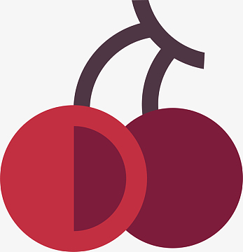 手绘卡通水果车厘子矢量素材(2235x2322)aipng绿色新鲜水果海报背景