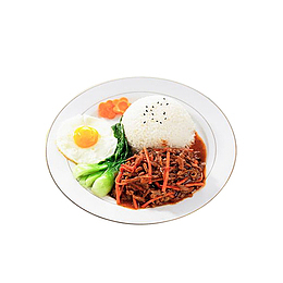 鱼香肉丝饭美味佳肴