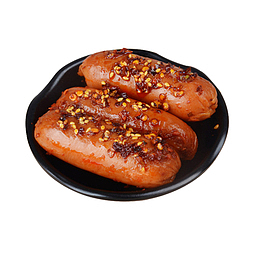 香辣烤肠美食元素