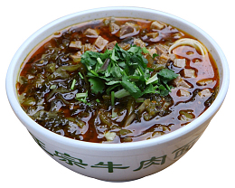 一碗正宗酸辣酸菜牛肉面