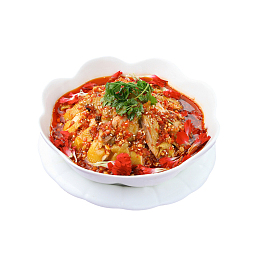 产品实物美味麻辣鸡块
