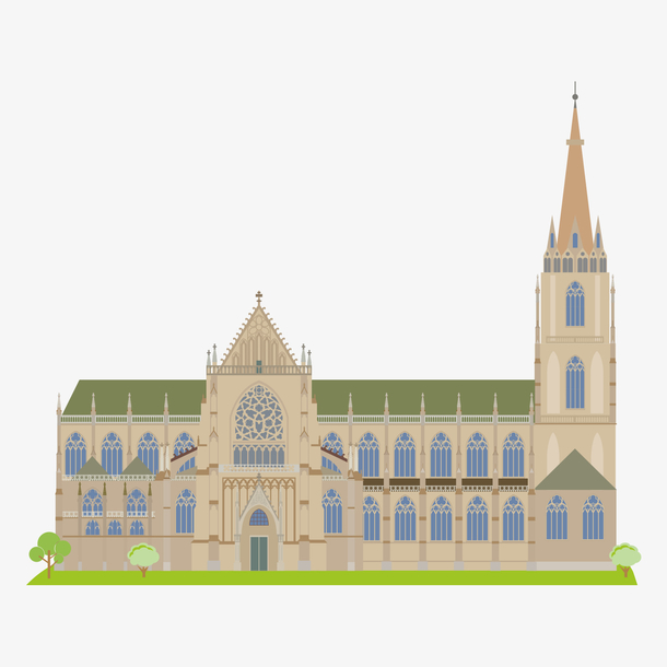 奥地利建筑旅游景点矢量免抠素材免费下载_觅元素51yuansu.com