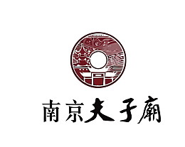 南京夫子庙旅游景点矢量LOGO