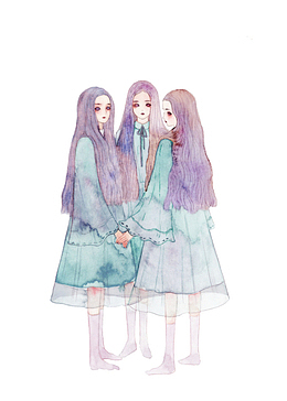 三个女孩
