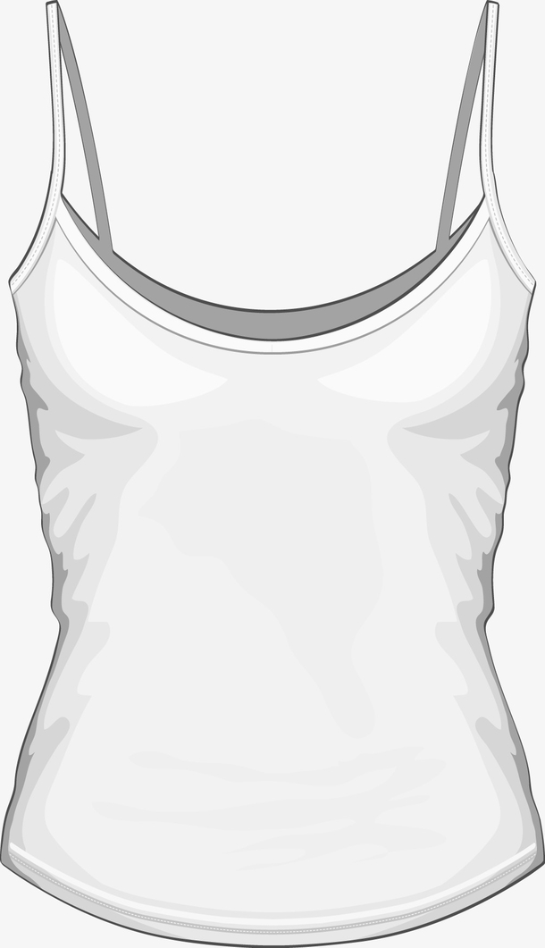 吊带服装矢量素材图