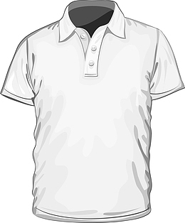白色服装矢量素材图