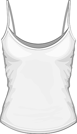 吊带服装矢量素材图