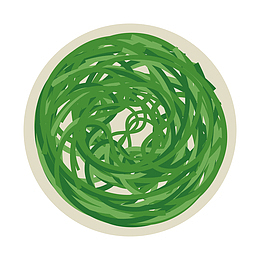 卡通拌海带丝矢量图下载