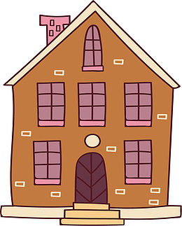 棕色卡通手账小屋