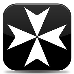 马耳他交叉对这个骑士医院骑士V