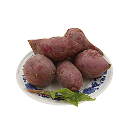 一碟好吃美味的红薯设计