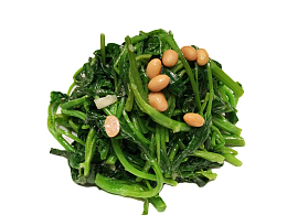 黄豆爽口凉拌菠菜