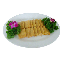 脆皮炸年糕盘装糕点图片