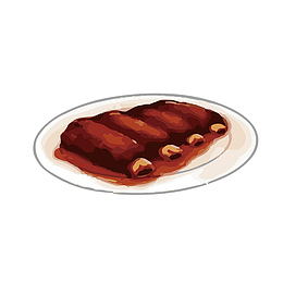 手绘卡通美食设计素材