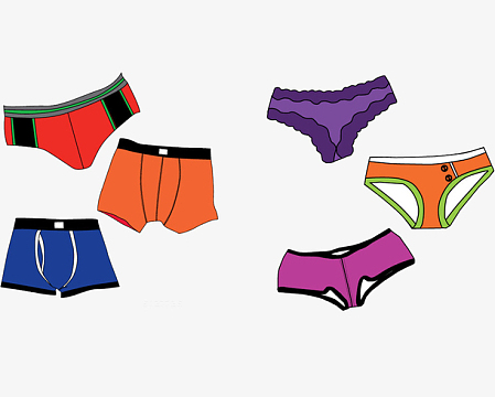 卡通手绘大裤衩