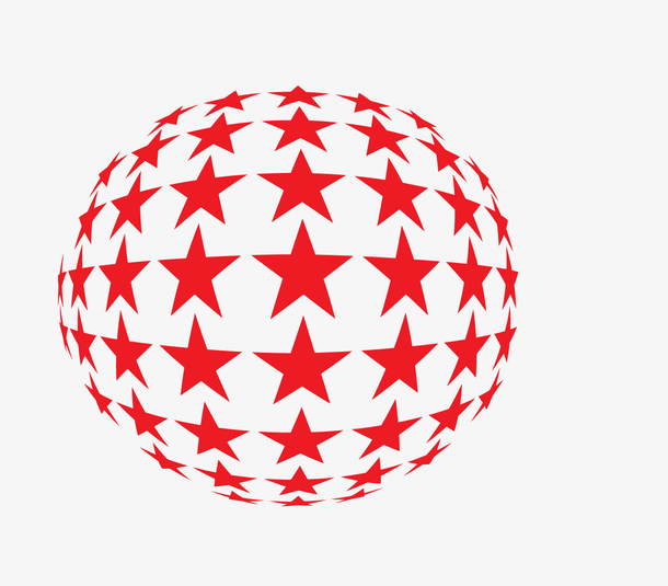 矢量创意星星圆球