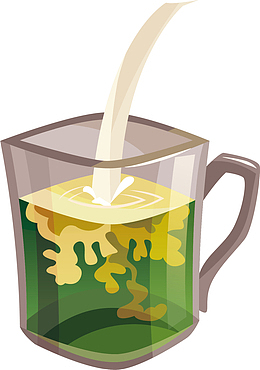 倒水罗汉果茶饮品