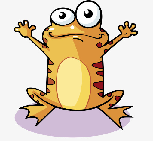 卡通青蛙大眼黄