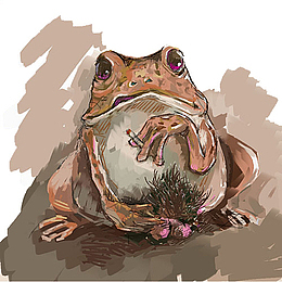 癞蛤蟆png手绘逼真癞蛤蟆png青蛙王子png偏光太阳镜png个性潮人大框