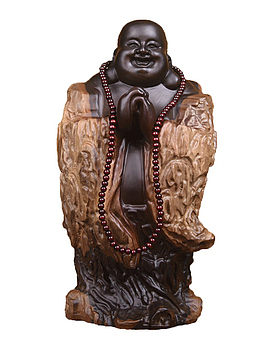 紫檀木雕刻佛像