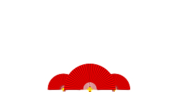 2019元旦春节大红扇子