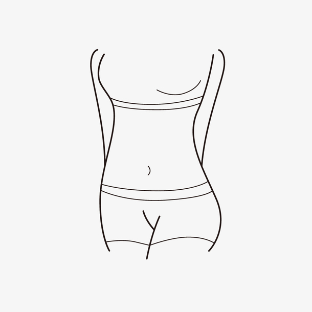 矢量手绘瘦身线条png