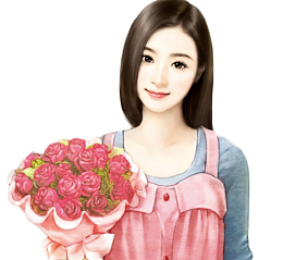 清纯可人现代美女