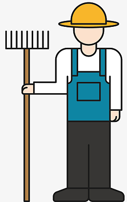 农民农场主矢量职业