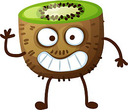 卡通猕猴桃水果形象造型