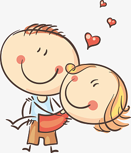 png卡通相爱的情侣png图epspngpng相亲相爱挽手亲吻夫妻情侣psdpngpng