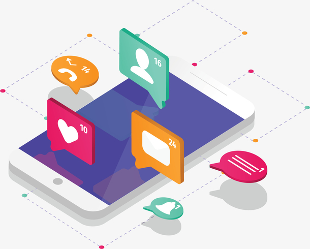 手机应用彩色图标素材免费下载_觅元素