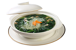 营养菠菜粉丝汤煲
