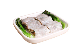美味传统小吃青菜瘦肉肠粉