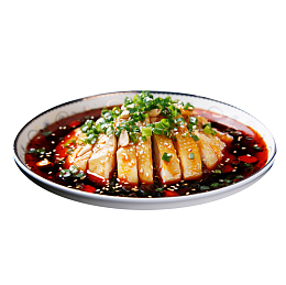 产品实物葱花麻辣鸡块