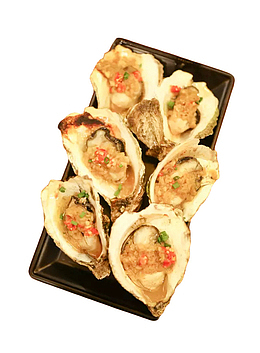 潮汕传统特色宵夜烤生蚝