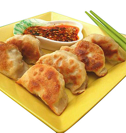 美味煎饺素材