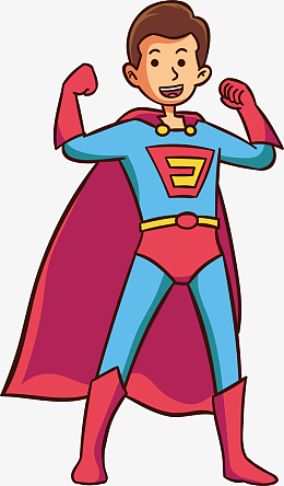 超人披风矢量素材
