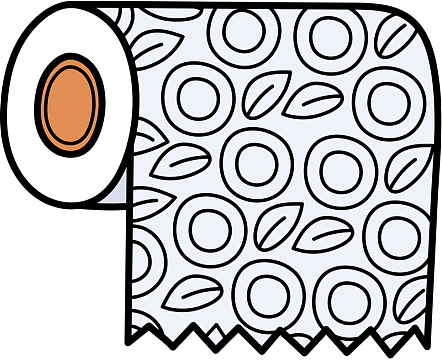 卡通手绘卷纸卫生巾png城市休闲剪影png矢量图坐在椅子上的家人aipng