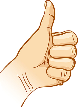 鼓励手势免抠素材