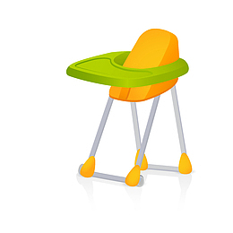 卡通宝宝餐椅图案