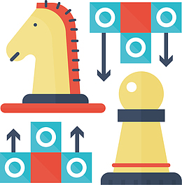 矢量图国际象棋图案