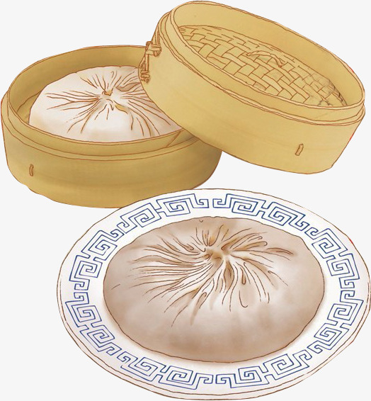 上海灌汤小笼包图案