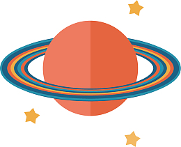 卡通太空设计图标