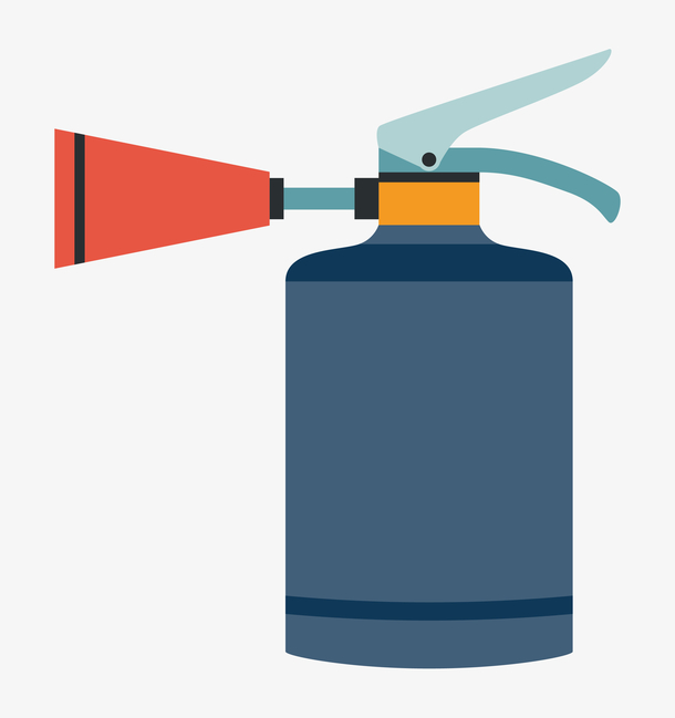 卡通干粉灭火器图案