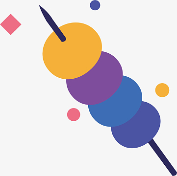 彩色糖葫芦免抠素材