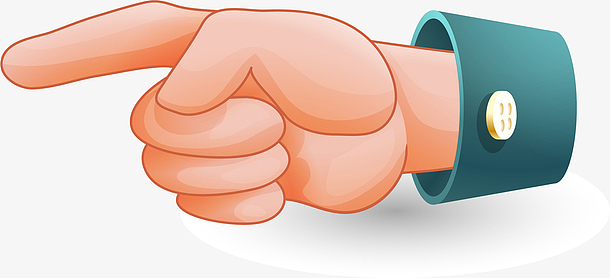 矢量卡通手指手势