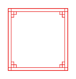 中国风卡通中式边框装饰图案