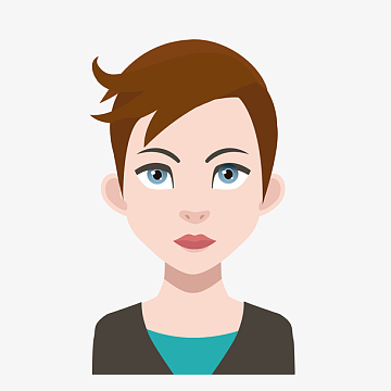 棕色可爱发型人物设计epspng红色头发可爱设计人物epspng时尚小清新